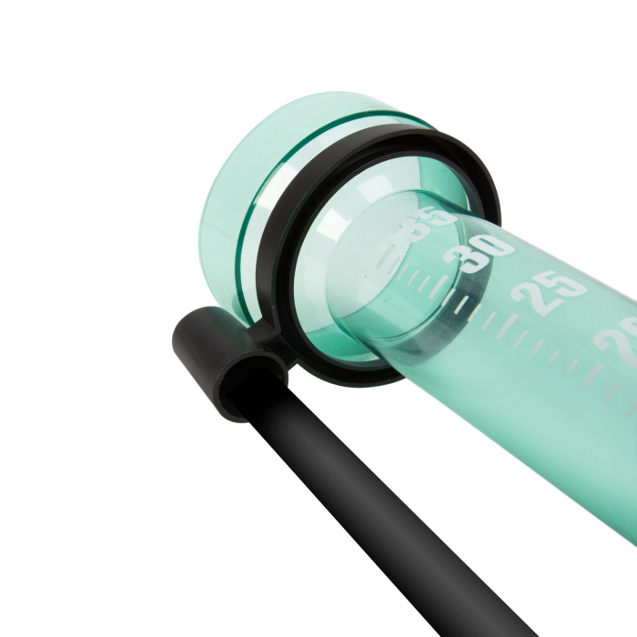 Pluviometru capacitate 350ml - plastic verde transparent - 100 x 82 x 243 mm [3]