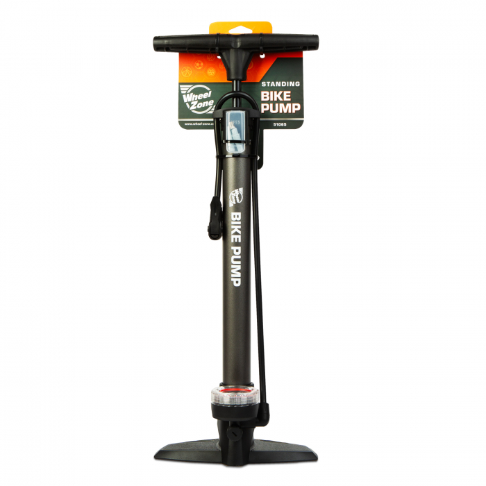 Pompa Aer WheelZone de umflat biciclete - 38 x 500 mm - neagră [2]