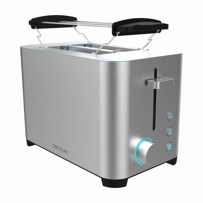 Prajitor de paine Cecotec YummyToast Double, 850 W, Inox, Indicator cu luminare LED [2]