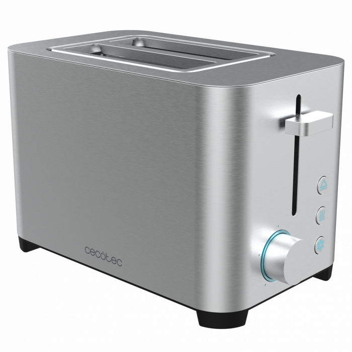 Prajitor de paine Cecotec YummyToast Double, 850 W, Inox, Indicator cu luminare LED [1]
