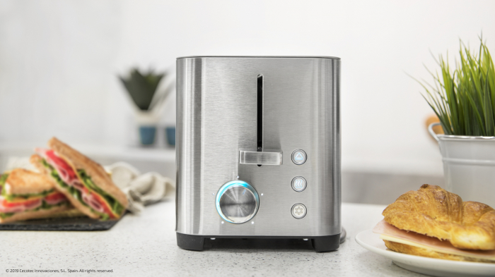 Prajitor de paine Cecotec YummyToast Double, 850 W, Inox, Indicator cu luminare LED [4]