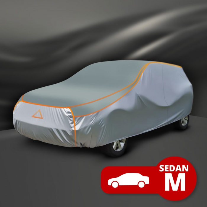 Prelată protectie auto impermeabilă anti-grindină pentru sedan, mărime M, 431 x 165 x 120 cm [3]