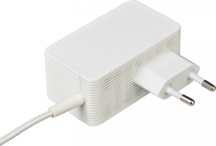 Prelungitor Brennenstuhl Estilo 4x USB-A, 1x USB C, Inox, 4.2A, Argintiu-Alb [7]