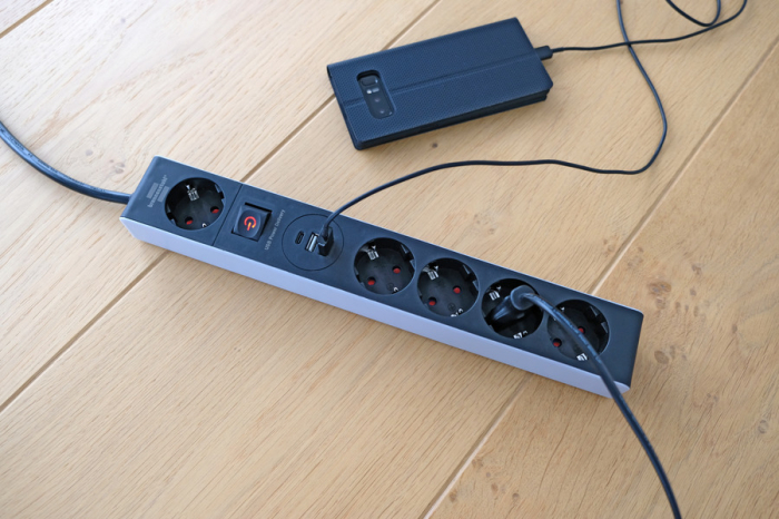 Prelungitor Brennenstuhl Premium-line 5 prize, 2 USB, 1 USB-C, 2.4A, 1,5m Buton On Off, Incarcare rapida [2]