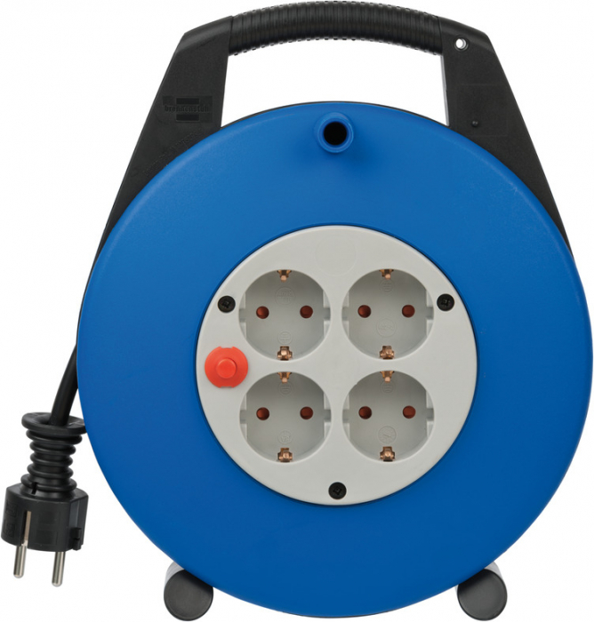 Prelungitor cu rola Brennenstuhl Vario Line, 4 prize, 10m, H05VV-F 3G1,5 Albastru [2]