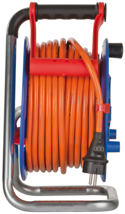 Prelungitor Exterior Brennenstuhl Garant cu tambur , 3 prize, AT-N07V3V3-F 3G1,5, 25m, IP44 [6]