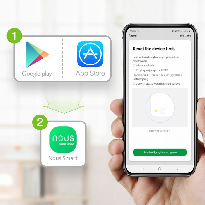 Prelungitor Smart Nous A5, Wifi, 15W. 3.1A [5]