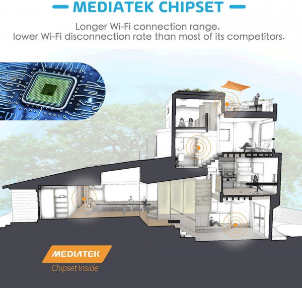 Prelungitor smart WiFi Meross MSS620 , 2 Prize, Exterior, Alexa, Google Assistant [5]