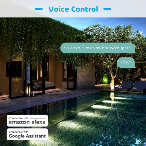 Prelungitor smart WiFi Meross MSS620 , 2 Prize, Exterior, Alexa, Google Assistant [4]