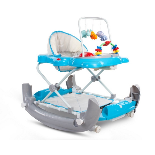 Premergator Sun Baby Pisicuta 021 cu functie de balansoar - Blue Grey [2]