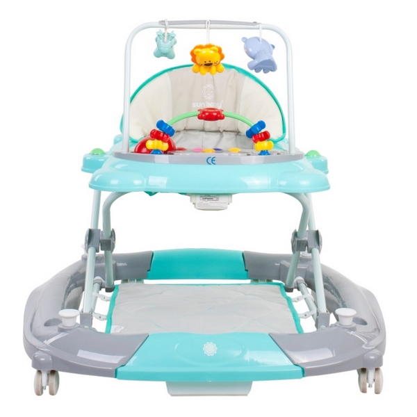 Premergator Sun Baby Pisicuta 021 cu functie de balansoar - Turquoise Grey [7]