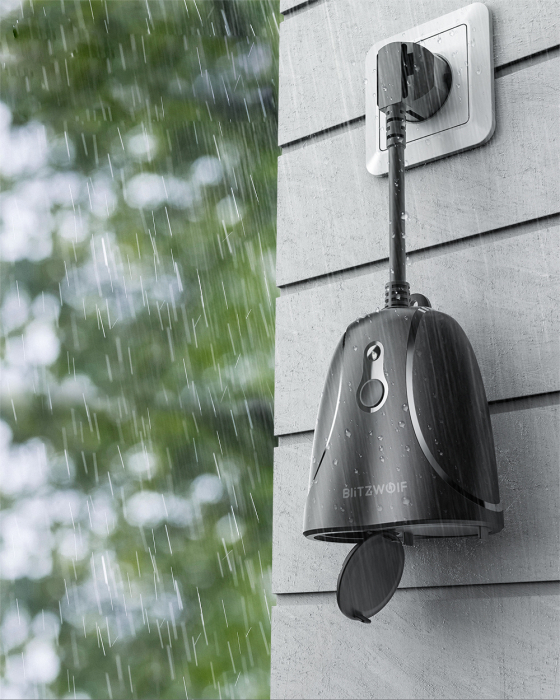 Priza inteligenta pentru exterior BlitzWolf BW-SHP14, IP44, 3680W, Control aplicatie [4]