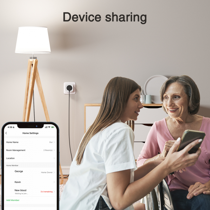 Priza inteligenta WiFi Gosund EP8, 16A, Control aplicatie Amazon Alexa si Google Home [5]