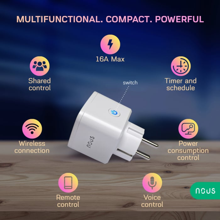 Priza inteligenta WiFi NOUS A7, 16A [2]