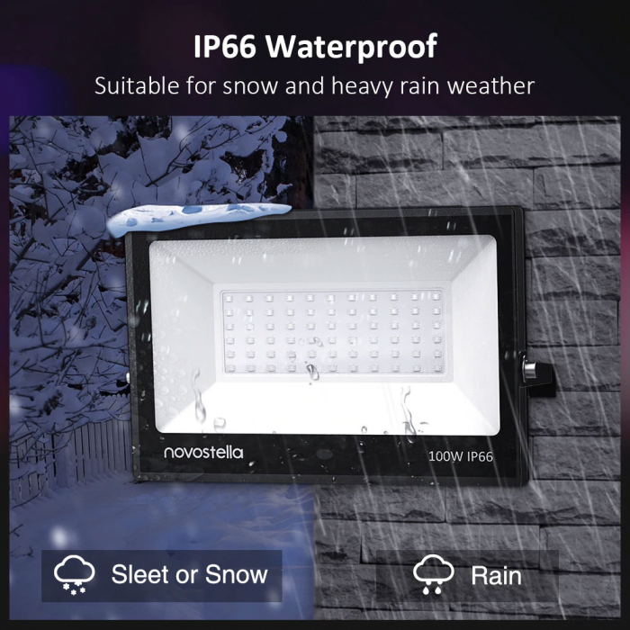 Proiectoare de podea LED RGB Novostella, Telecomanda , 100W, Exterior IP66 waterproof [4]