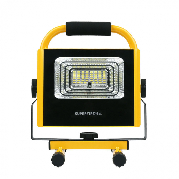 Proiector LED de podea, portabil Superfire FS1-G, 60W, 1040lm, telecomanda, reincarcabil, Acumulator 15600mAh [2]