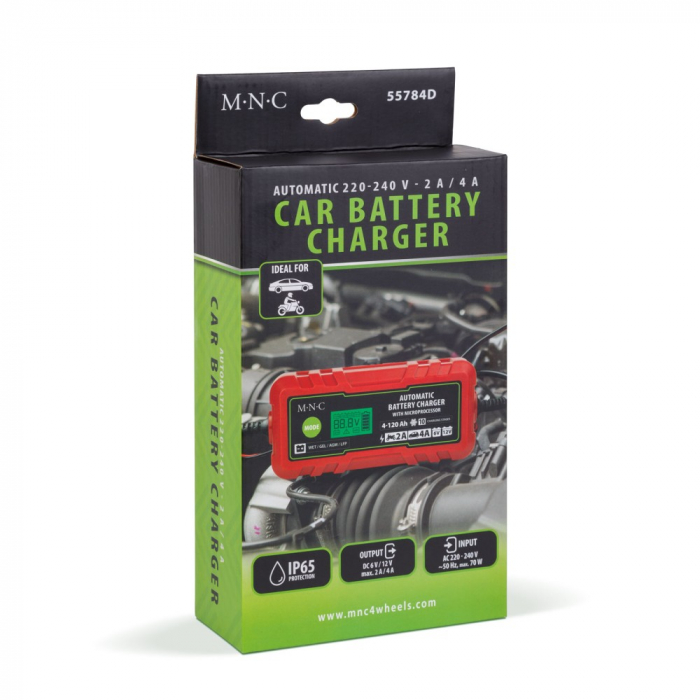 Redresor auto incarcare baterie digital - 6/12 V - 2A/4A - automat [3]
