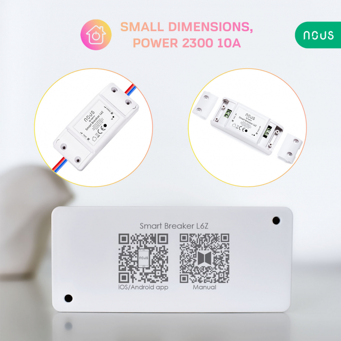 Releu wireless Nous L6Z, 10A, ZigBee [4]
