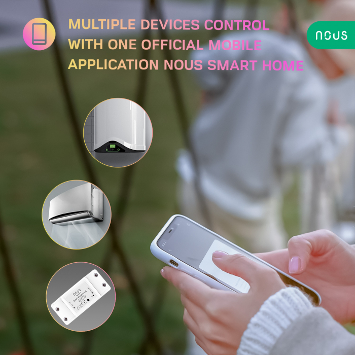 Releu wireless Nous L6Z, 10A, ZigBee [5]