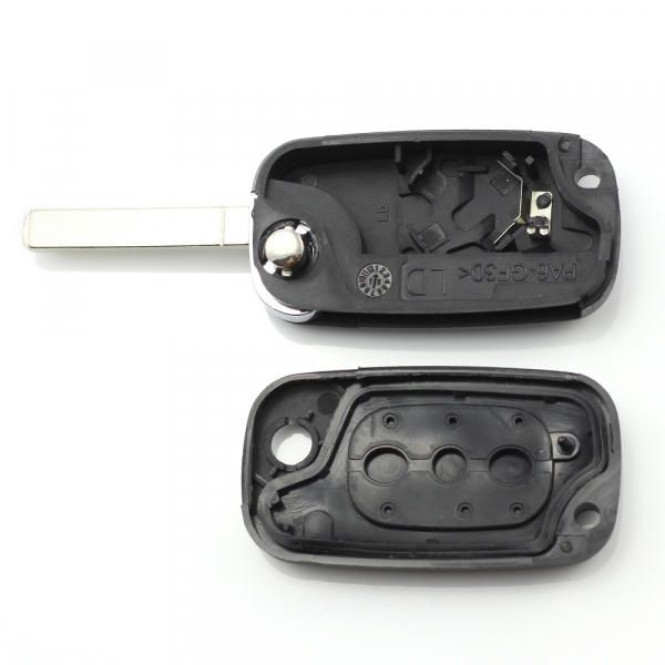 Renault - Carcasa tip cheie briceag cu 3 butoane [2]