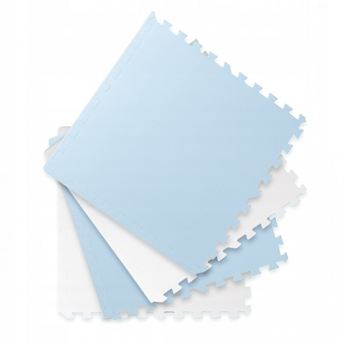 Salteluta de joaca 120 x 120 cm Ricokids 7482 - Alb - Albastru [2]