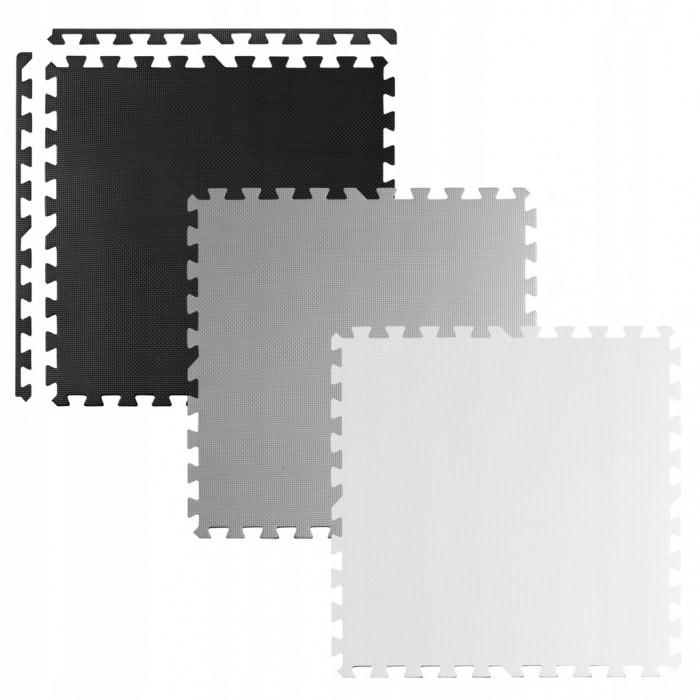 Salteluta de joaca 180 x 180 cm Ricokids 7494 - Gri - Negru - Alb  [2]