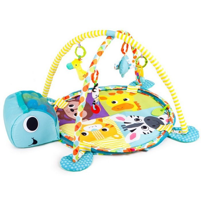 Salteluta de joaca cu bile Ecotoys 88968 Broasca Testoasa - Albastra [4]
