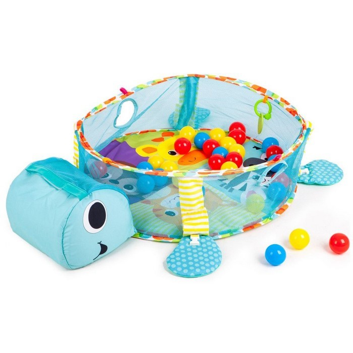 Salteluta de joaca cu bile Ecotoys 88968 Broasca Testoasa - Albastra [2]
