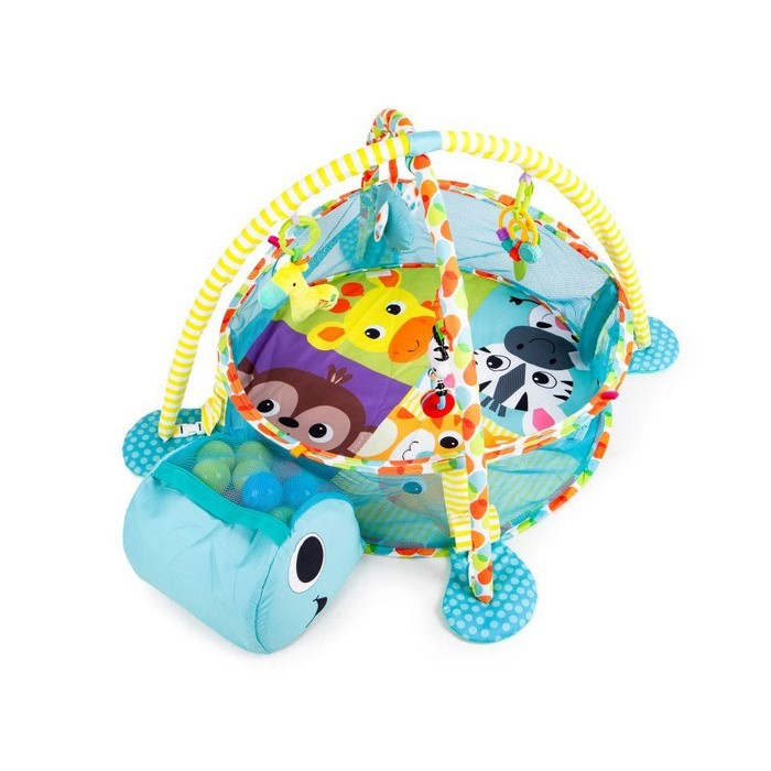Salteluta de joaca cu bile Ecotoys 88968 Broasca Testoasa - Albastra [3]