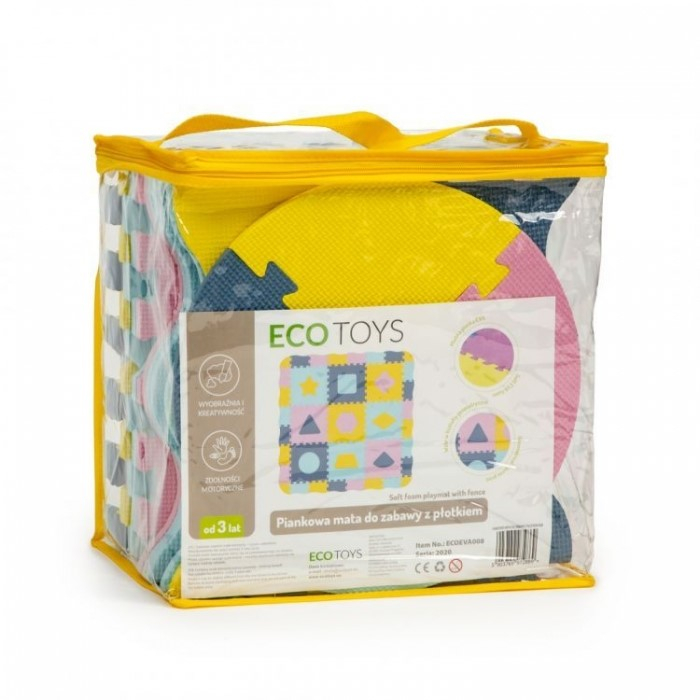 Salteluta de joaca cu pereti, 25 elemente ECOEVA008 - Multicolora [4]