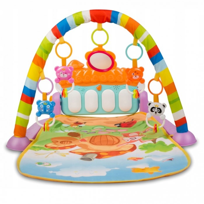 Salteluta de joaca XXL, pian cu 9 melodii si 5 jucarii Ricokids 7315, Multicolora [6]
