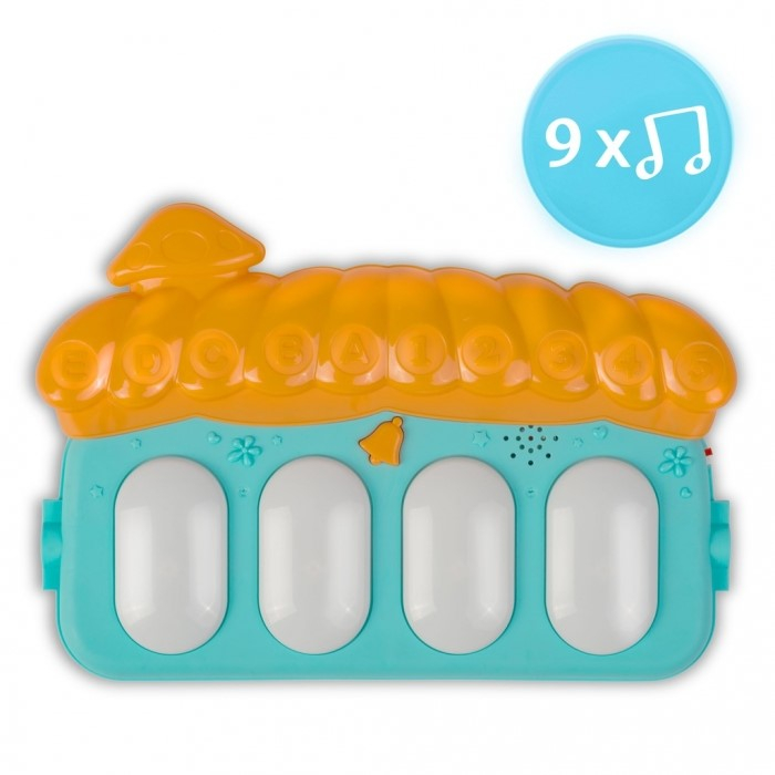 Salteluta de joaca XXL, pian cu 9 melodii si 5 jucarii Ricokids 7315, Multicolora [2]