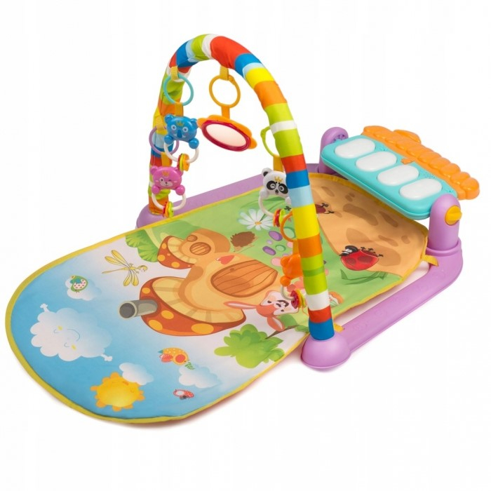 Salteluta de joaca XXL, pian cu 9 melodii si 5 jucarii Ricokids 7315, Multicolora [5]