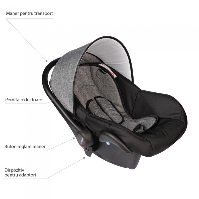 Scaun auto 0-10 kg VESSANTI Crooner Prestige - Gray [2]