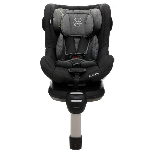 Scaun auto Coto Baby Solario Melange Black 360 grade ISOFIX 0-18 Kg [2]