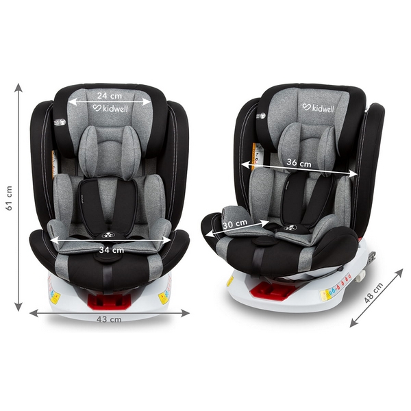 Scaun auto Kidwell Orbit 0-36 Kg Black 01 [11]