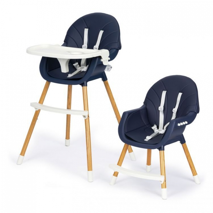 Scaun de masa 2 in 1 Ecotoys HA-004 - Bleumarin [2]
