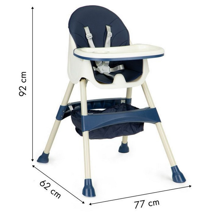 Scaun de masa 2 in 1 Ecotoys HC-823 - Bleumarin [7]