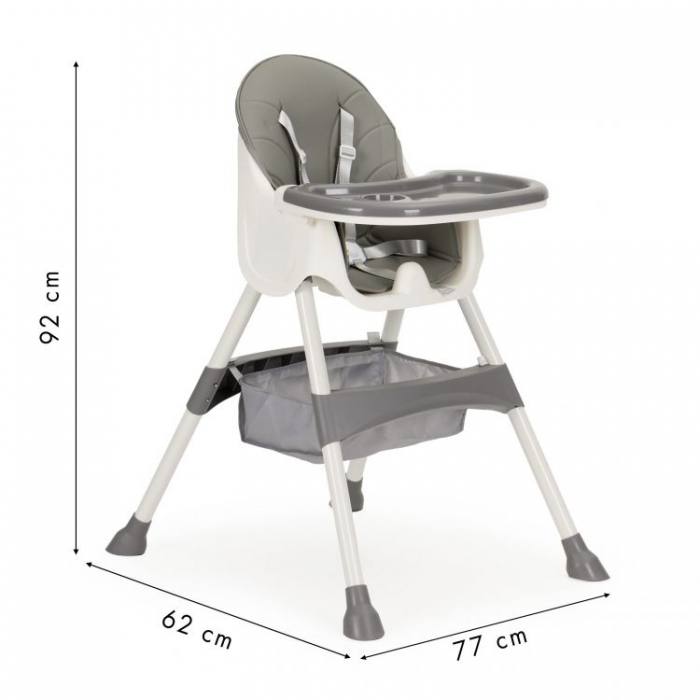 Scaun de masa copii 2 in 1 Ecotoys HC-823 - Gri [5]