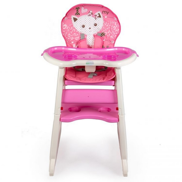Scaun de masa Ecotoys C-211 - Roz [3]