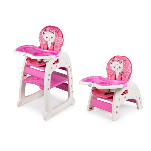 Scaun de masa Ecotoys C-211 - Roz [6]