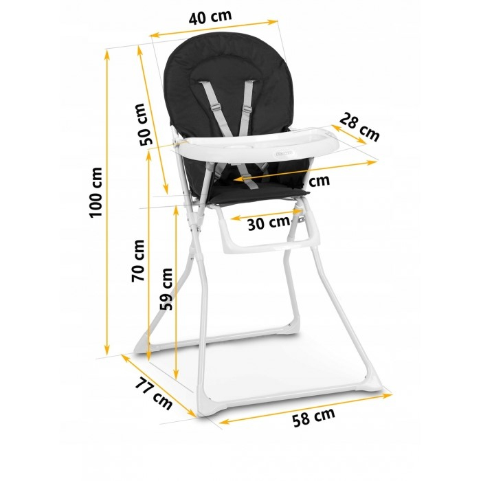 Scaun de masa Ricokids Fando - Negru [5]