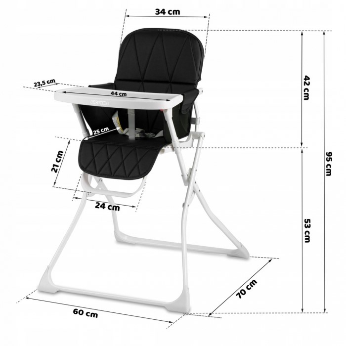 Scaun de masa Ricokids Nuco - Negru [7]
