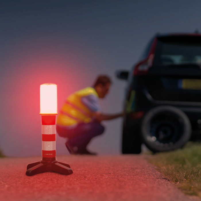 Semafor semnalizator cu picior magnetic pentru situatii de urgenta - 6 LED-uri roșii [2]