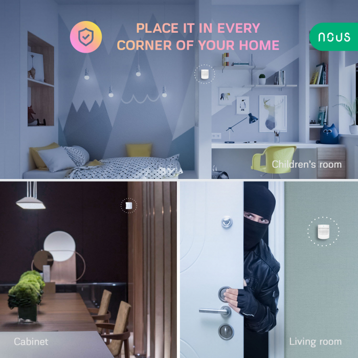 Senzor Smart de Miscare PIR NOUS E2, ZigBee [6]