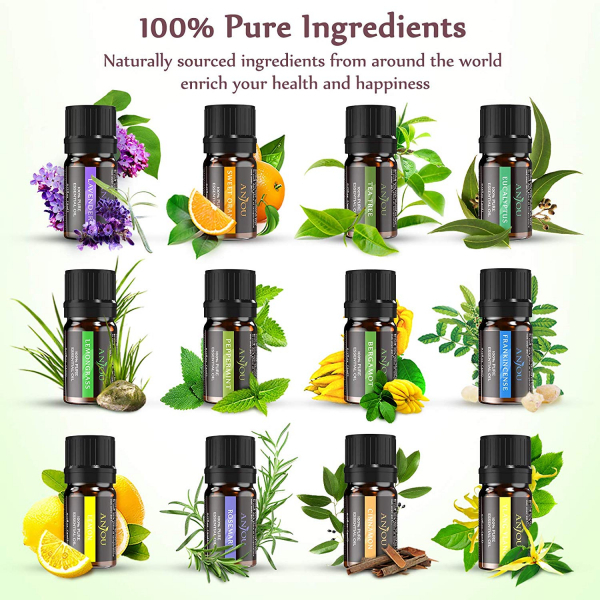 Set 12 uleiuri esentiale aropaterpaie Anjou 12x5ml puritate 100% [2]