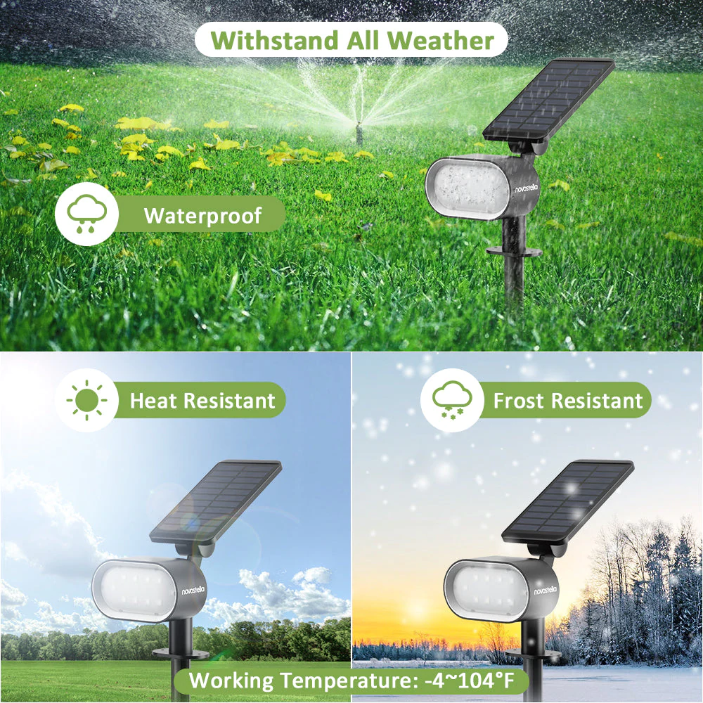 Set 2 lampi solare Novostella Inteligente, Lumina rece si calda, Telecomanda [5]