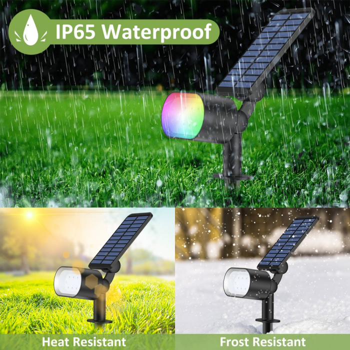 Set 2 lampi solare Novostella RGB Inteligente, Bluetooth, Control Aplicatie, sincronizare muzica [6]