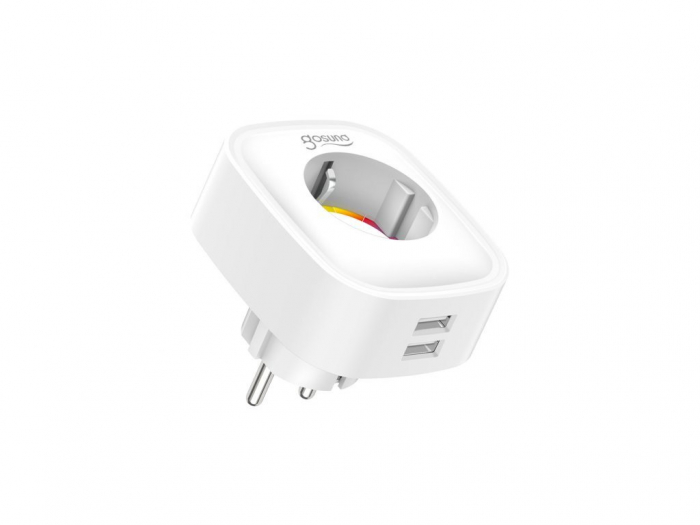 Set 2 prize inteligente WiFi Gosund SP112, 16A, 2X USB, Monitorizare consum energie [3]