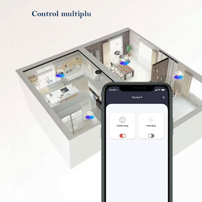 Priza inteligenta WiFi Teckin SPN22, 16A, Monitorizare consum energie, Alexa si Google Assistant [4]